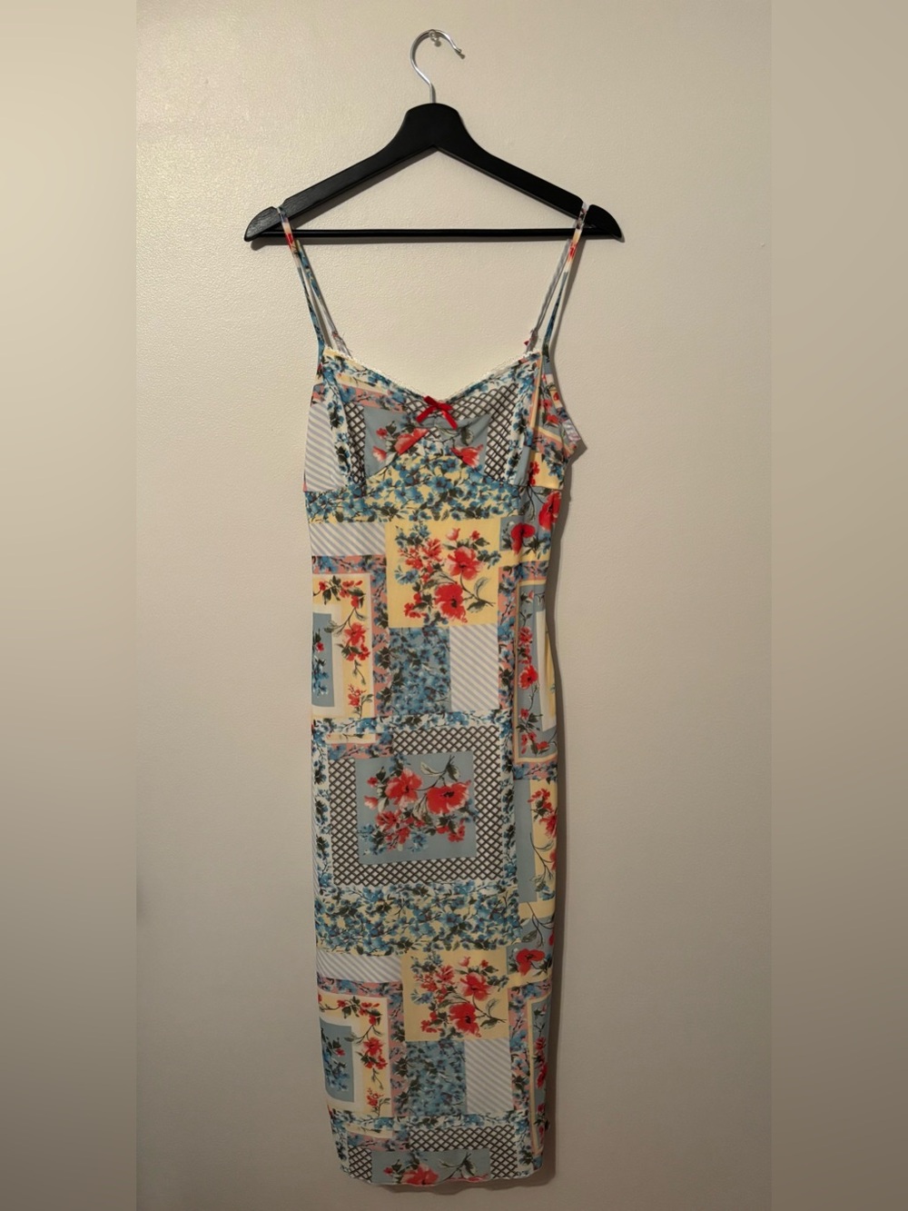 Thirty Thirty LA Patchwork Floral Slip Dress | Size L